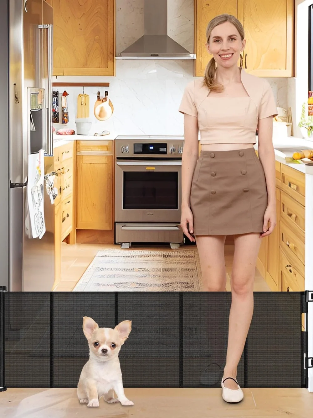 New Pet Gate / step over size 55” wide and 20” tall